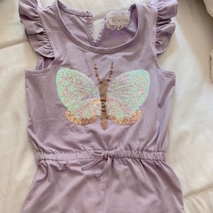 Toddler romper size 4T in pale lavender